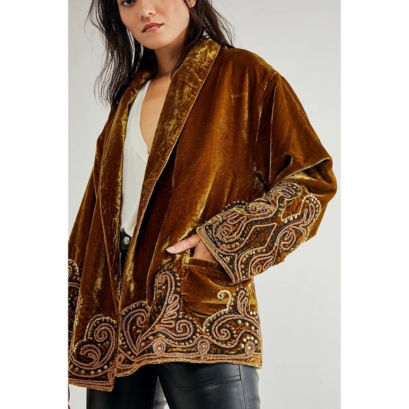 NWT Free People Starlight Velvet Jacket - Picture 12 of 14